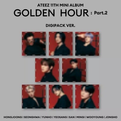 ATEEZ [GOLDEN HOUR:PART.2] 11th Mini Album DIGIPACK Ver/CD+Buch+