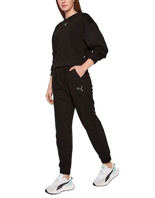 Women's Puma 2-Piece Loungewear Tracksuit Set Cotton Relaxed Fit Size S |  eBay UK