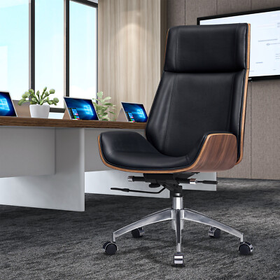 Office Chair Ergonomic Armless Chair Real Genuine Leather Desk