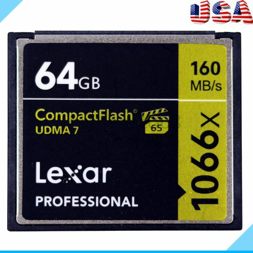 New Lexar 16/32/64/128GB 1066X Compact Flash CF Memory Card UDMA7 For Camera - Picture 8 of 9