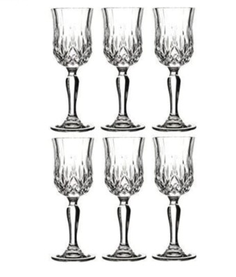Set aus 6 Vintage Bleikristall Cordial Likör 2 Unzen handgeschliffenen Gläsern 