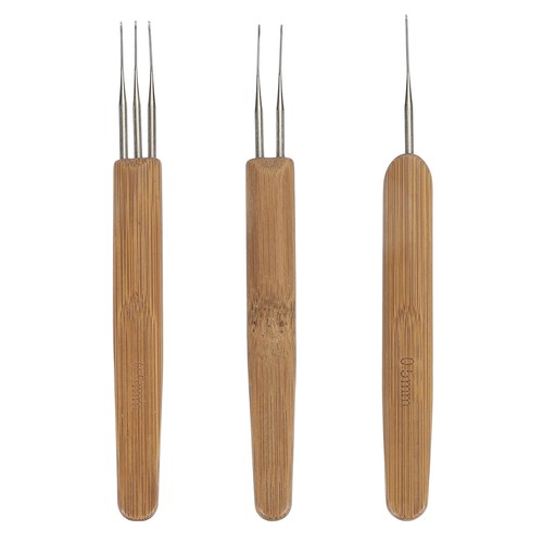 9 Sizes Crochet Hook s Ergonomic Crochet Hook Bamboo Gold eBay