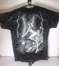 Vintage Harley Davidson Indian Woman Lightning Size L T-Shirt
