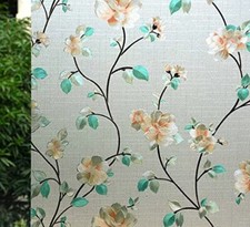 Decorative Stained Frosted Window Film for Home, House Door 11.8" By 78.7"