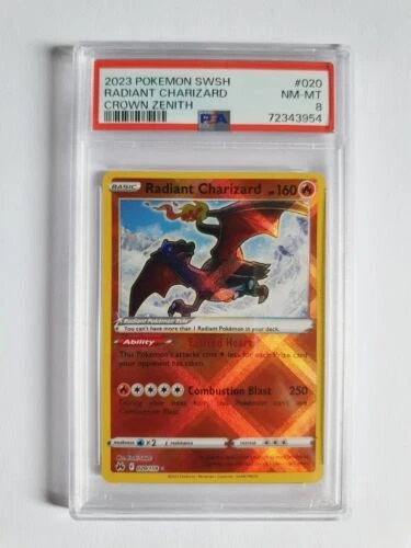 Carte singole di giochi di carte collezionabili pokémon charizard