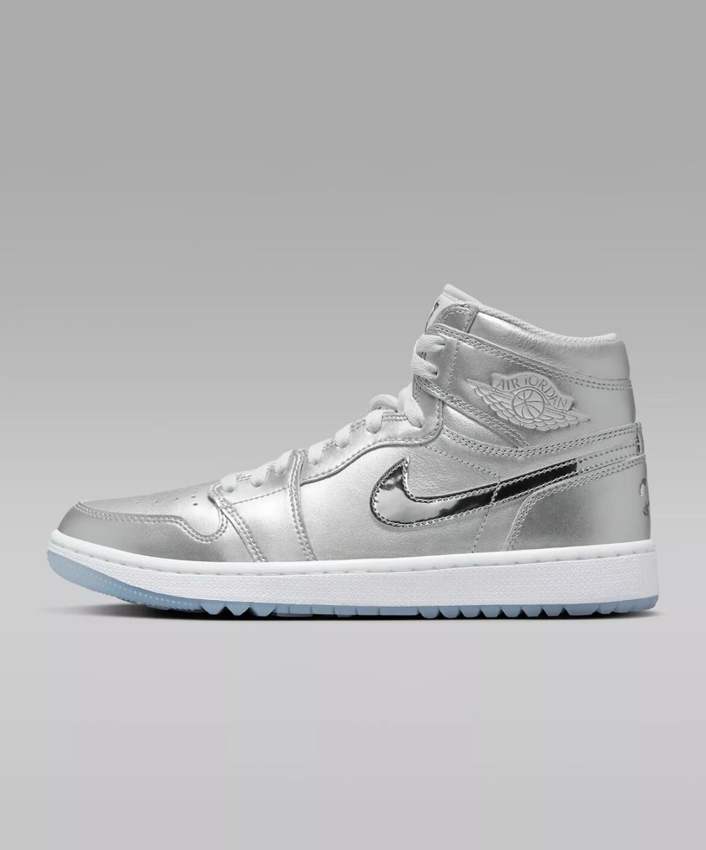 Nike Air Jordan 1 High Golf NRG Gift Giving Metallic Silver