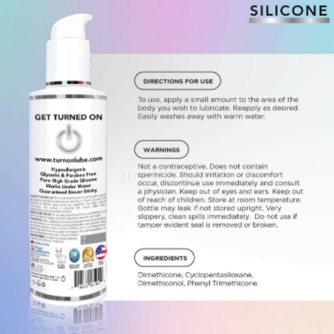 Turn On Silicone Based Sex Lube. Premium Personal Lubricant For Men Women 8 oz | eBay Turn On Silicone Based Sex Lube. Premium Personal Lubricant For Men Women 8 oz | eBay