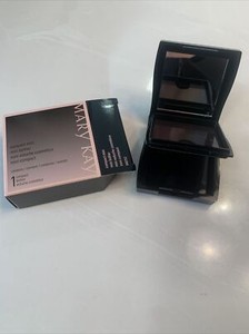MARY KAY Compact Mini Case Black w/ Mirror Unfilled New in Box