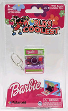 NEW World's Smallest Coolest BARBIE Polaroid Camera Keychain Miniature W Sound