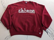 VTG 90's Russell Athletic Alabama Crimson Tide Sweatshirt L/XL 50/50 Made In USA