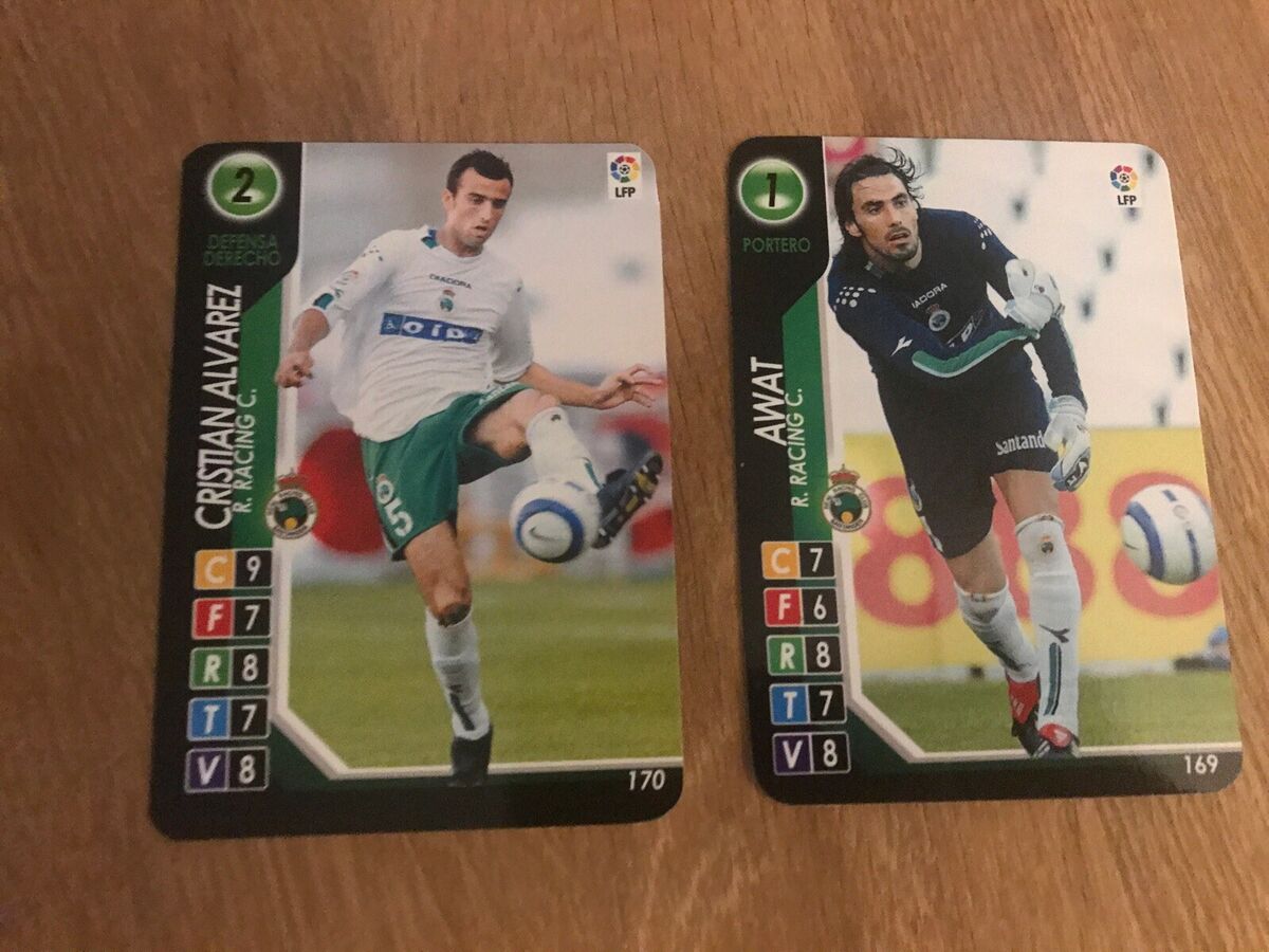 2 Racing Club Santander CF La Liga Derby Total 2004 2005 Panini Football  Cards, liga club racing 