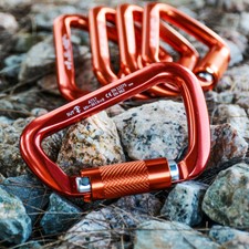5pc 30KN Auto-Locking Carabiners Clip Rock Tree Climbing Arborist Carabiner Hook