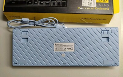 E-Yooso Z-87 Mechanical Keyboard Blue With Gradient Blue Keycaps