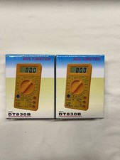 LOT OF 2 Digital Multimeters Voltage Meter Tester DT 830B