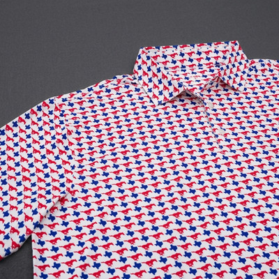 SALE  Rhoback SMU Pony Up Performance Polo July Fourth Party Moisture-wicking