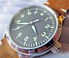 RAF Pilot Pattern 43mm Green Lume Auto Mechanical Watch - Sapphire Glass  - New