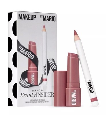 MAKEUP BY MARIO Dream Lip Kit Rich Mauve/Rosewood Glow 0.03oz Lip Pencil & Serum