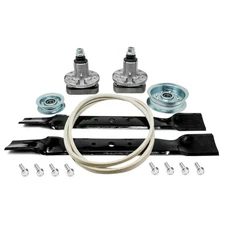 Mower Deck Rebuild Kit for Scotts L1742 and L17.542 Spindles Blades Belt Idlers