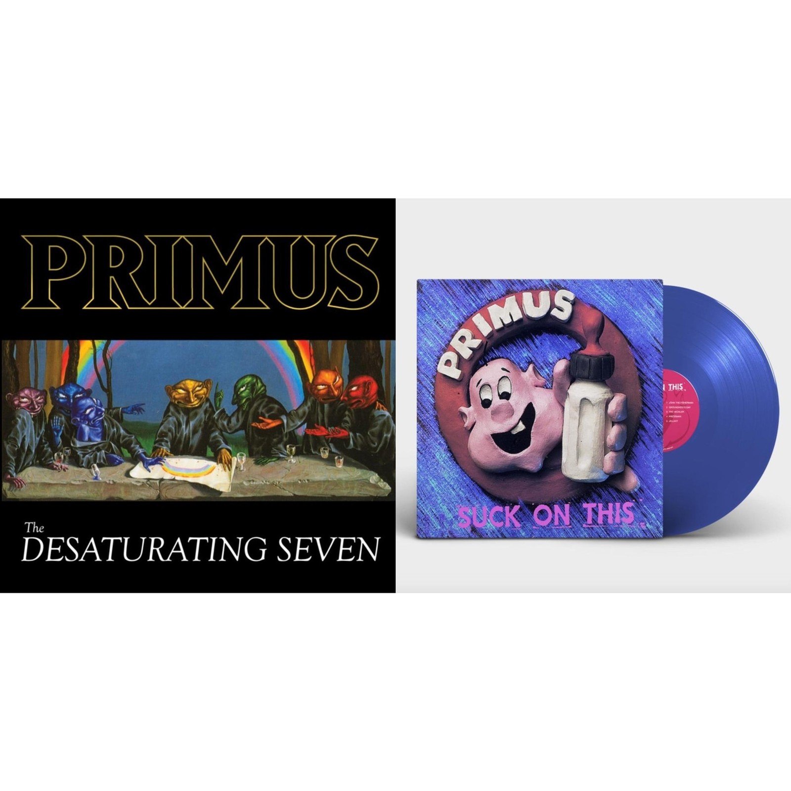 Primus - Suck On This (Cobalt Blue LP Vinyl/Remastered/Reissue) & Desaturating