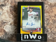 Riley Quick Bowman 2025 Yellow Refractor /75 Auto