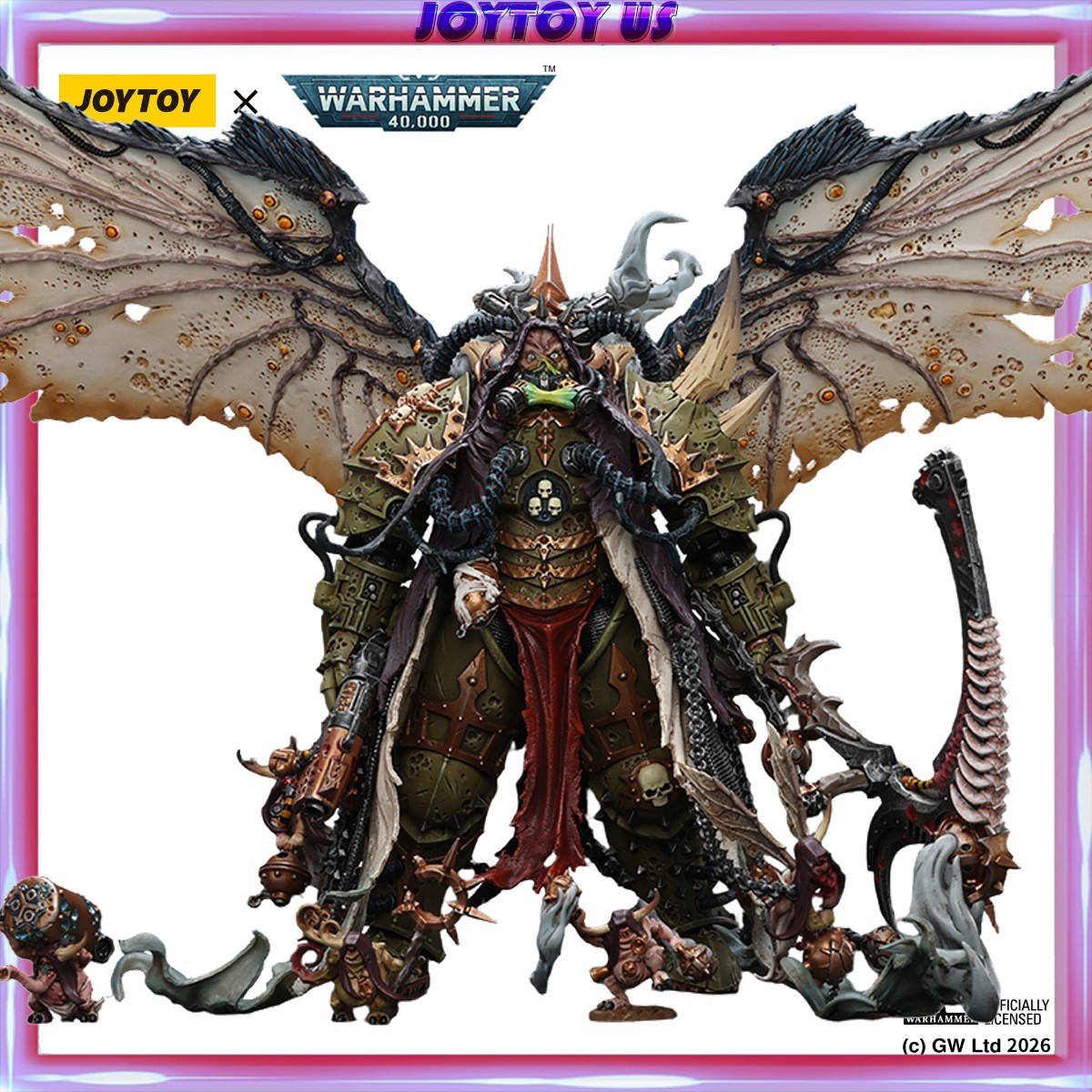JOYTOY Warhammer 40K Death Guard Mortarion Daemon Primarch of