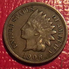 1908 INDIAN HEAD CENT  FREE SHIPPING  I-426