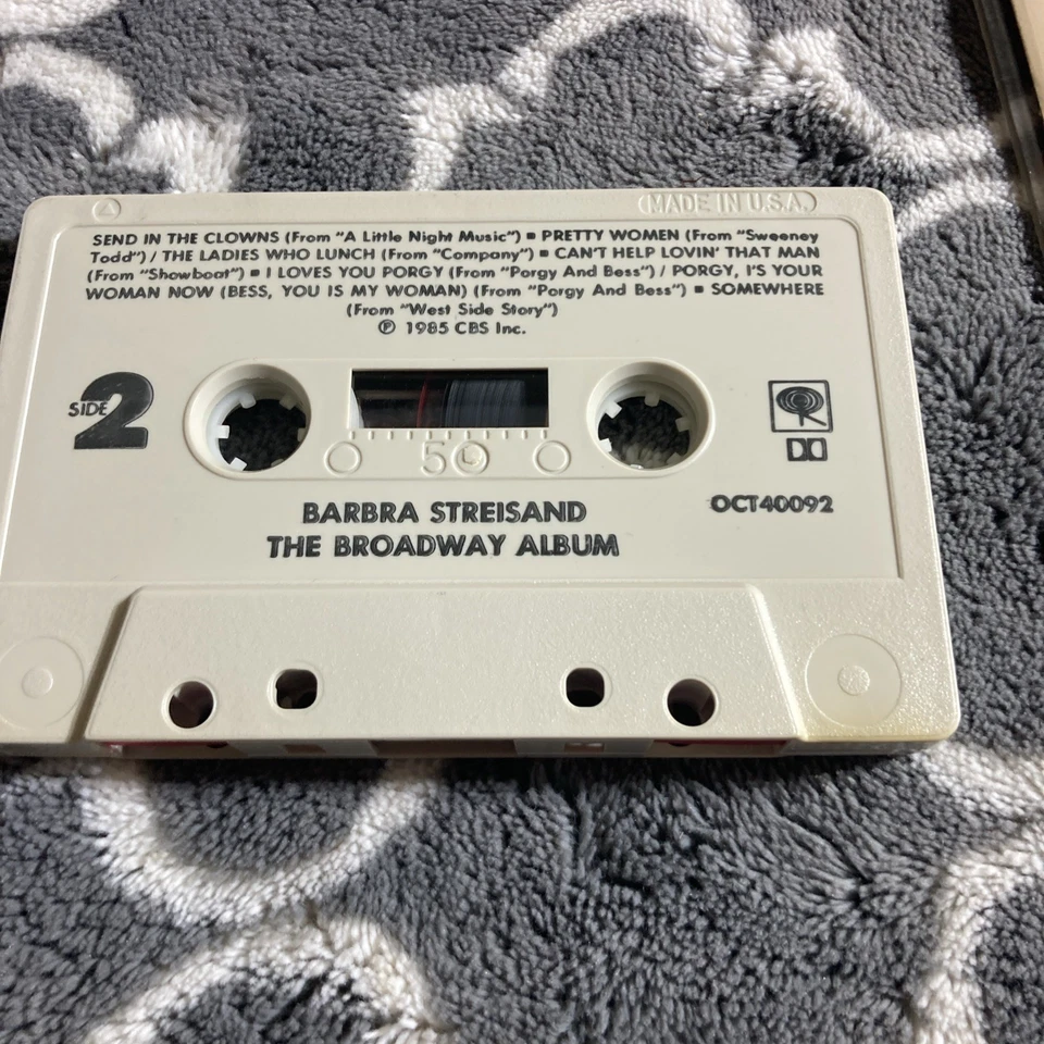 Barbara Streisand "The Broadway Album" Cassette  - Image 4 of 4