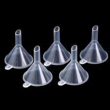 10~20pcs Clear Plastic Funnel Perfume Diffuser Bottle Liquid Oil Funnels Lab