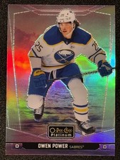 2024-25 O-Pee-Chee Platinum #120 Owen Power Sunset Parallel Buffalo Sabres