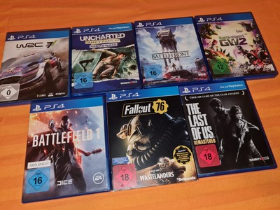 7x Playstation 4 PS4 Sammlung Star Wars Fallout The Last Of Us Battlefield 