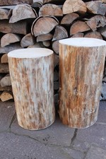 XXL Baumstamm Holzstamm # 46 cm-52 cm hoch # o ca. 26 cm Blumensäule  Holzhocker