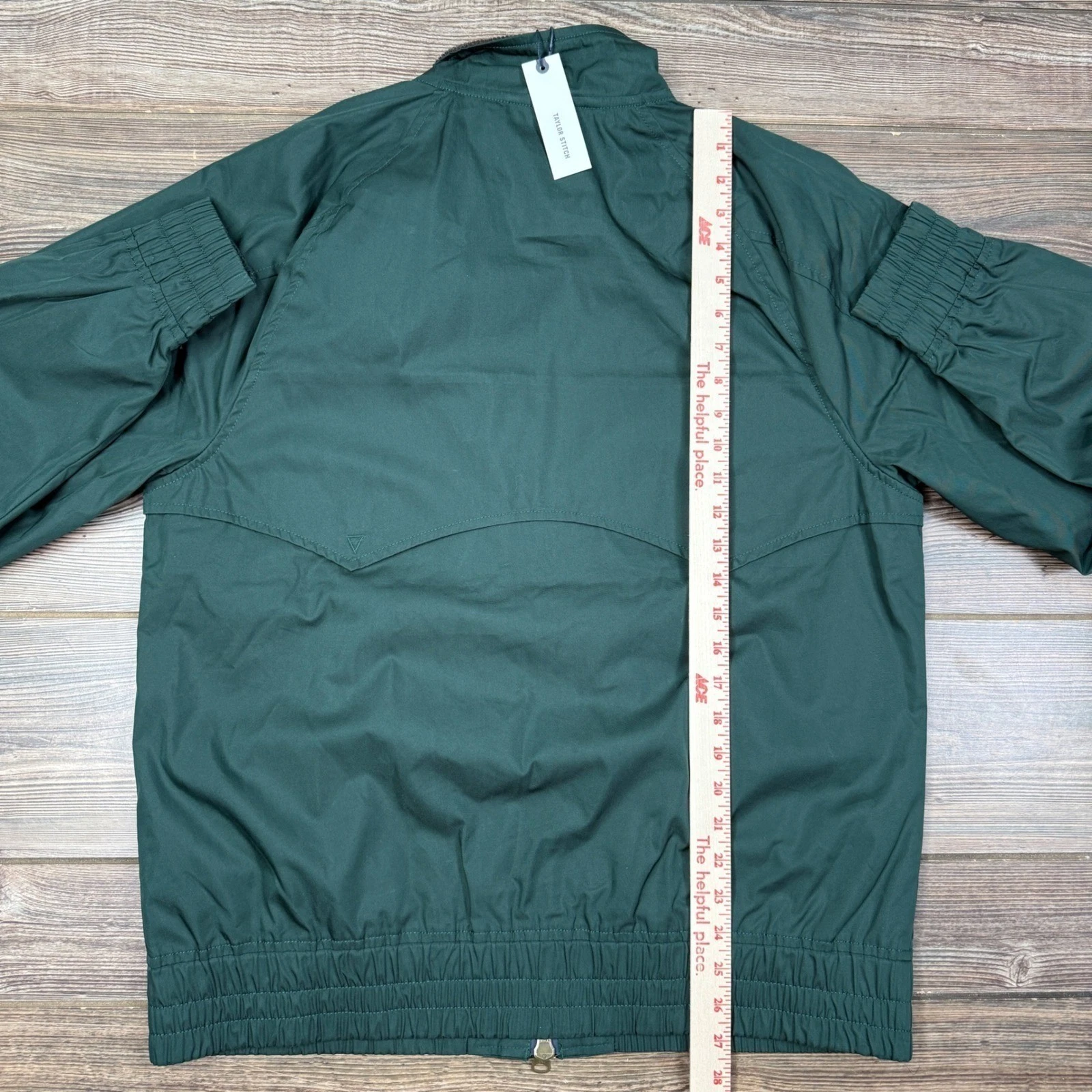 Taylor Stitch Mens Size 42 LARGE Dean Jacket Dark Spruce Twill Harrington NWT image 7