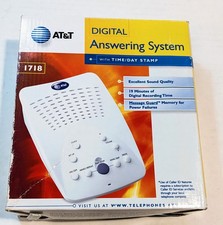 AT T Digital Answering Machine With Time/Day Stamp 1718 White 2000