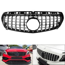 Frontgrill Chrom Kühlergrill für Mercedes-Benz A-KLASSE W176 2012-8/2015 GT-Stil
