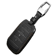 Leather Compatible Ram Key Fob Cover Dodge 2025 Ram 4 Buttons Remote Key Case