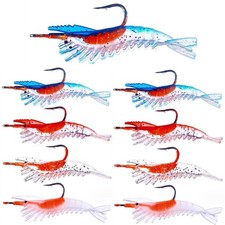 10pcs Jigs Head Fishing Lure Sets Soft Artificial Swimbait Wobblers Carp Hooks