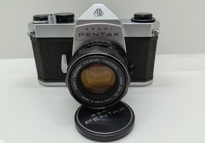 WIE NEU Asahi Pentax SL + Super Takumar 55mm f1:1,8 + Zubehör