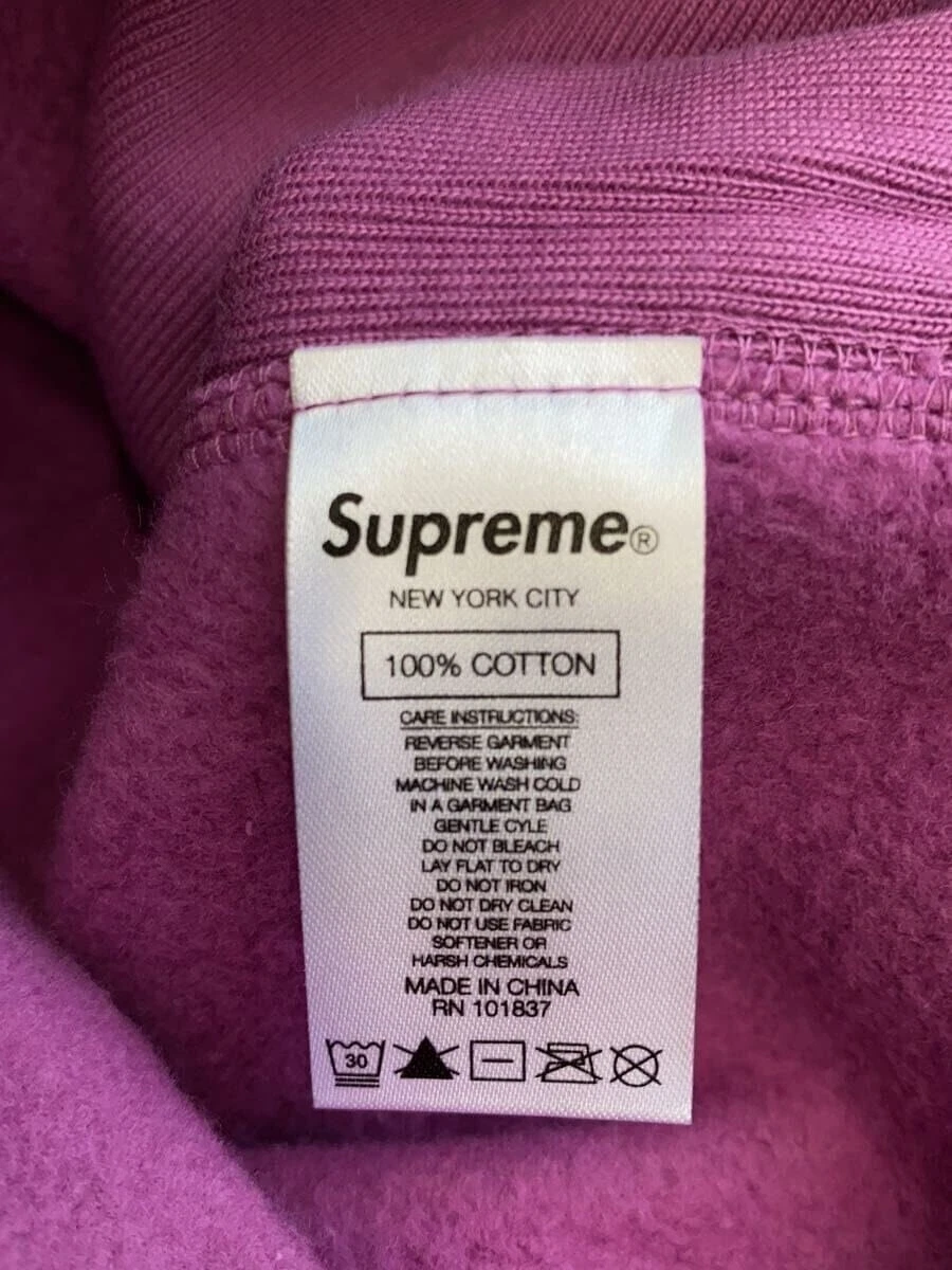Felpa con cappuccio Supreme viola S usata