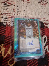 2025 Topps Chrome Update Victor Mesa Jr. Teal Rookie Auto #/199 ⚾️ Marlins RC