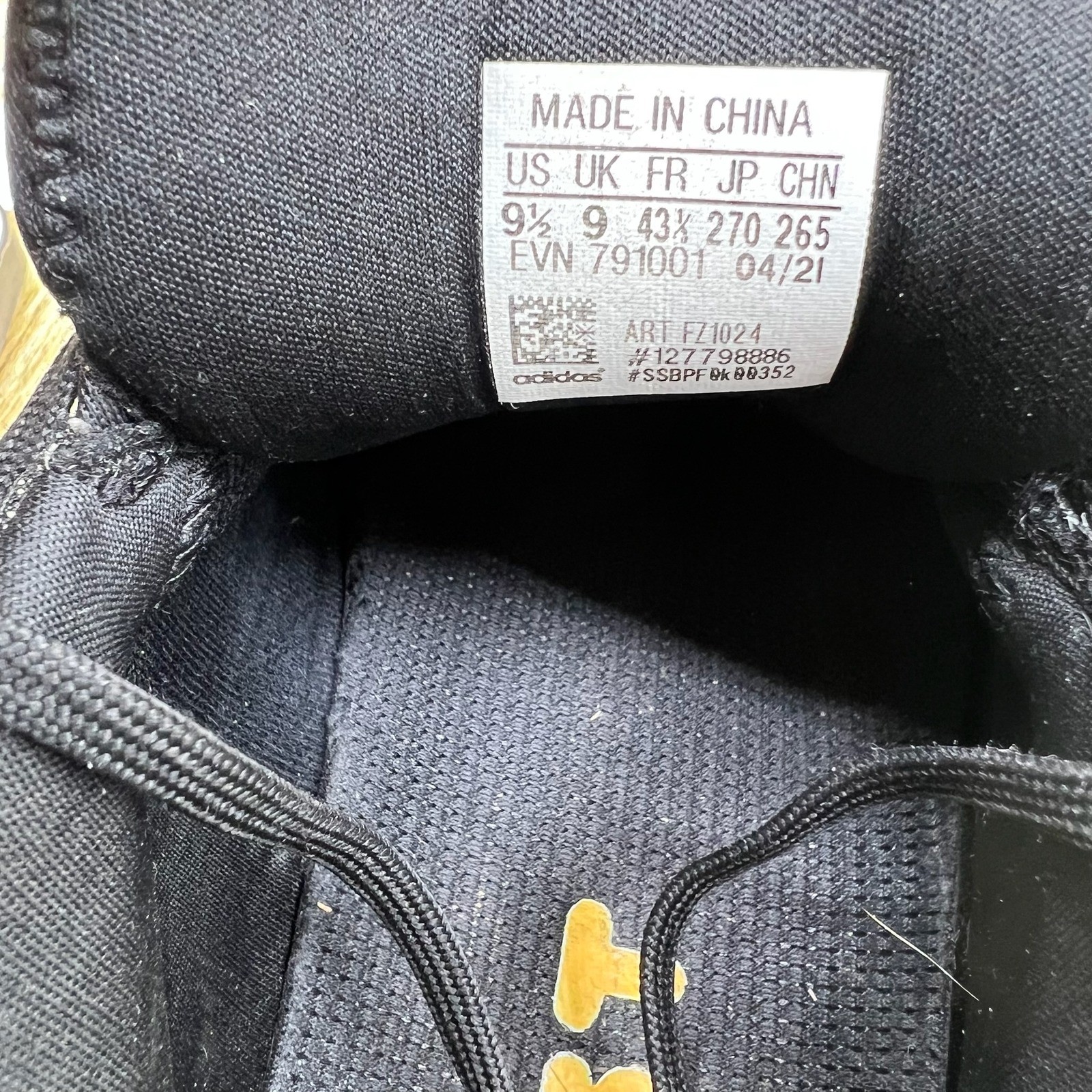 Adidas Solarthon Boost Men's Size 9.5 Spikeless Golf Shoes Black Sneakers FZ1024 thumbnail 9