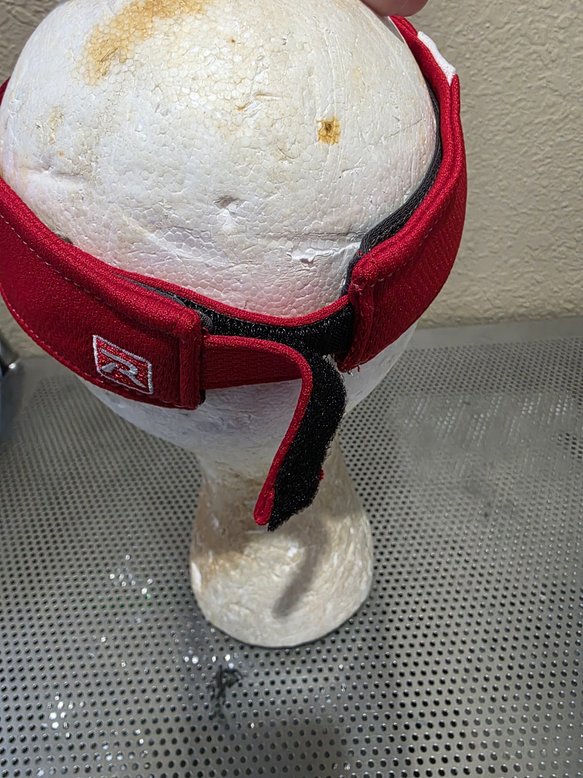 Richardson Red Polyester Strapback Visor Cap Hat … - image 4