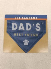 Pet Bandana Dads Best Friend Brand New Unused Attach to Dog Collar Fun Gift idea