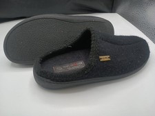 HAFLINGER - Unisex AT Wool HardSole Slippers, Black, M:10 W:11.5 Moderate Wear 