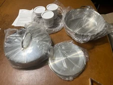 Demeyere Resto 4-pc Stainless Steel Stovetop Smoker Set, Silver, 11.5"