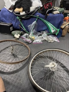 Schwinn Twinn Yellow Band Hub Two Speed 26” Wheelset Vintage Antique