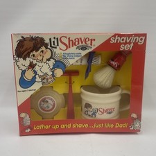 Vintage Lil Shaver Shaving Set 1985 Franklin Toiletry Co Barbershop NEW Toy