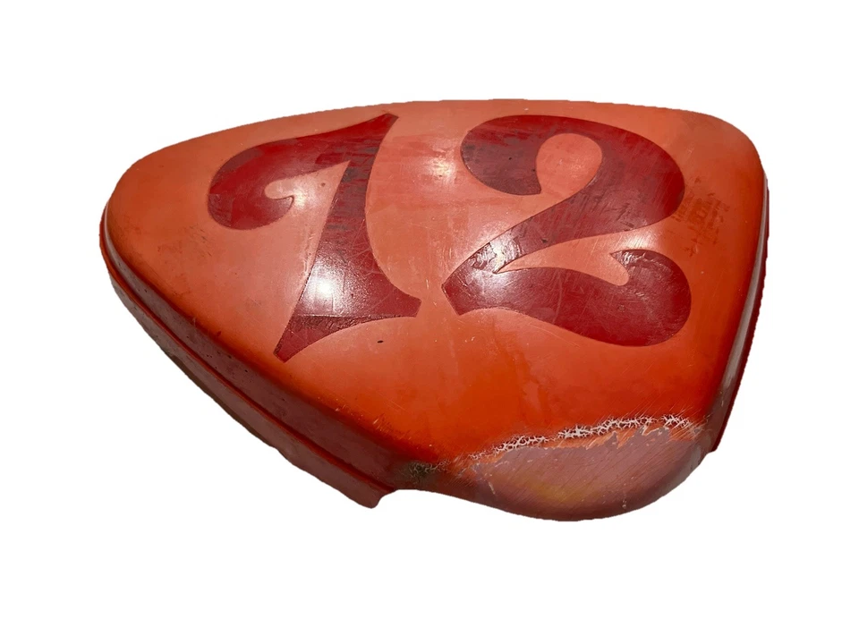 Honda SL 70 1972 cubierta lateral izquierda SL70 rojo 1971-1973 Foto 2 de 4