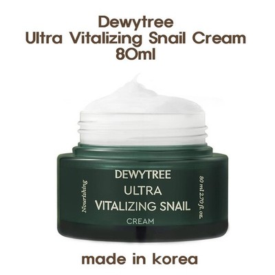 Dewytree Ultra Vitalizing Snail Cream 80ml Anti Aging Skin Repair Moisturizer