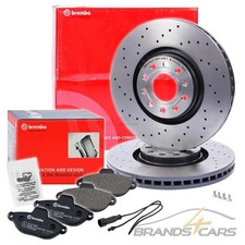 BREMBO COATED BREMSSCHEIBEN Ø320 GELOCHT+BELÄGE VORNE FÜR AUDI A4 B7 8E BJ 04-08