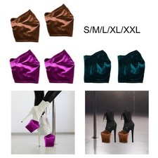 2Pcs Pole Dance Shoe Protectors Velvet for 20cm Heels Soft Protection Covers